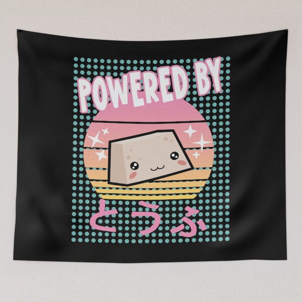 Item preview, Powered By Tofu, 90s japanese kawaii tofu designed and sold by samah82.