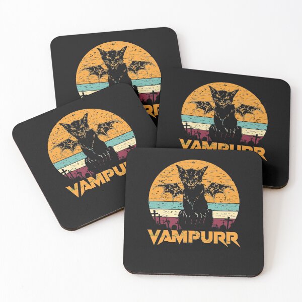 Item preview, Vampurr Vintage Funny Cat Lover Halloween designed and sold by RyanOlverStore.
