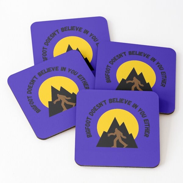 Item preview, Bigfoot Doesn't Believe In You Either Clipart In Blue designed and sold by LuckyKermit.