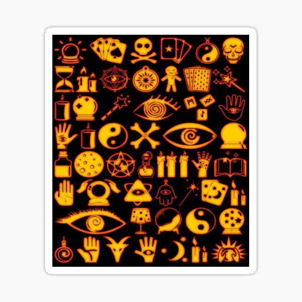 Fortune Teller Fire Sticker