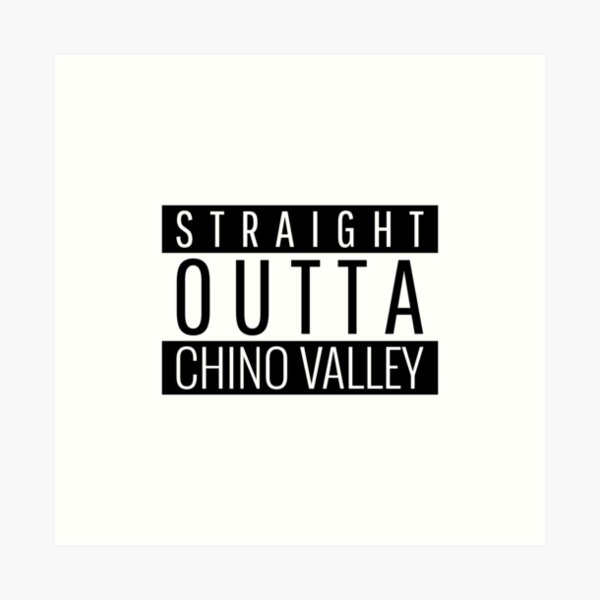 Vista previa del artículo con la obra «Directamente desde el valle de Chino, Arizona», diseñado y vendido por Teelogic.
