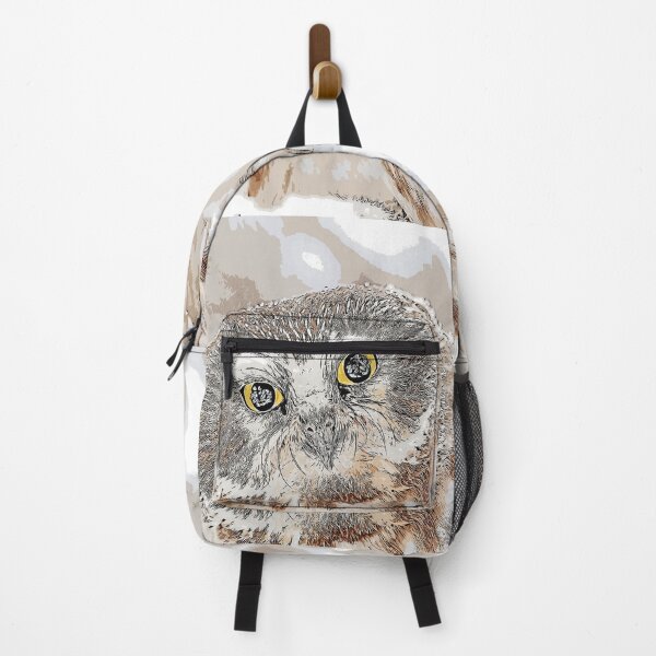 Item preview, Owl in the snow Winter Landscape Сolor print designed and sold by artdragongift 15.