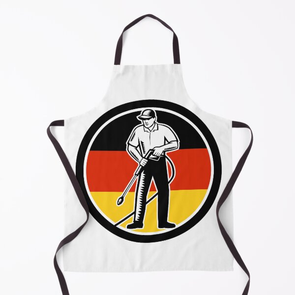 Item preview, German Pressure Washing Flag of Germany Circle Retro designed and sold by patrimonio.