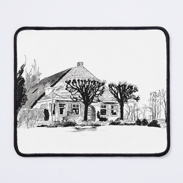 Item preview, Farmhouse with lime trees designed and sold by cuprum.
