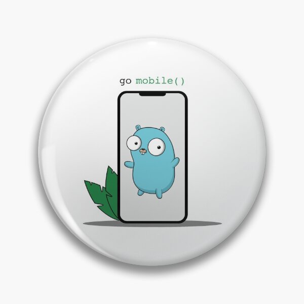 Item preview, Golang Gopher Goes Mobile designed and sold by cookieandcode.