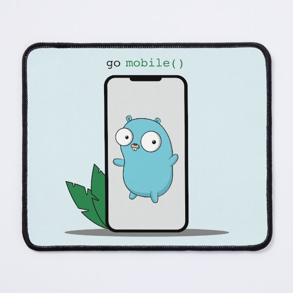 Item preview, Golang Gopher Goes Mobile designed and sold by cookieandcode.