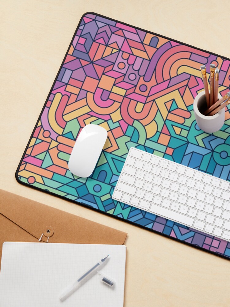 Alternate view of Colourful Chaos Mouse Pad