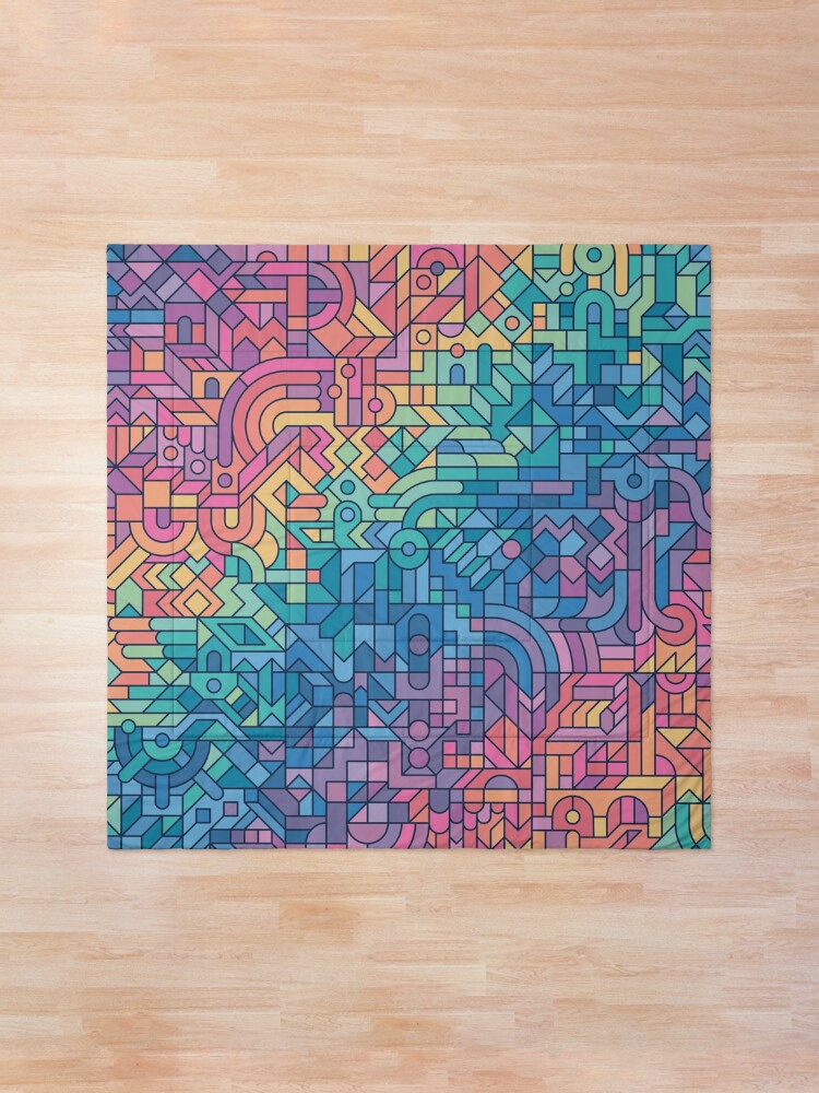 Alternate view of Colourful Chaos Comforter