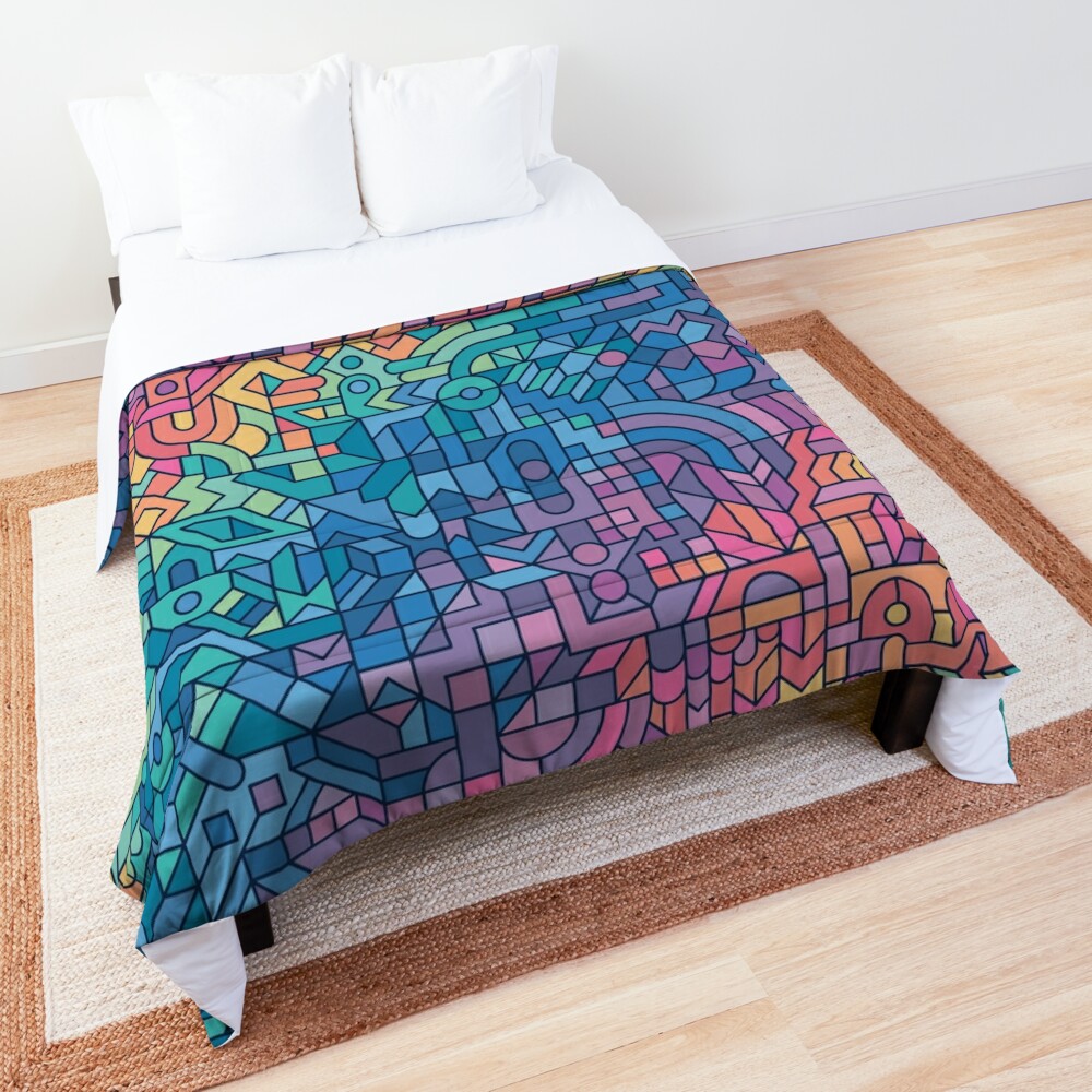 Colourful Chaos Comforter