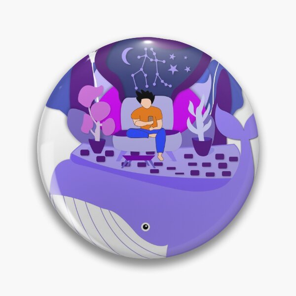 Item preview, Whale and Underwater Man. Modern Life designed and sold by agungpermana.