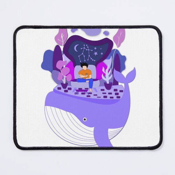 Item preview, Whale and Underwater Man. Modern Life designed and sold by agungpermana.
