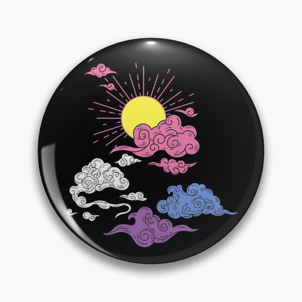 Item preview, Sun and Clouds. Bigender Pride designed and sold by Subtle Pride Shop.