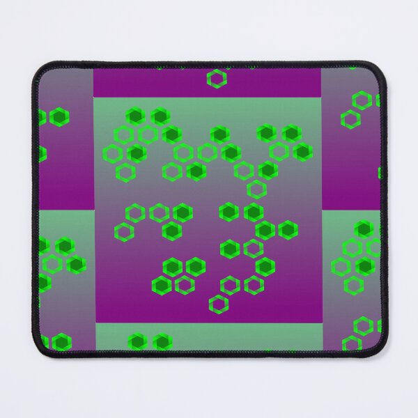 Item preview, green hexagon pink background designed and sold by miaterinka.