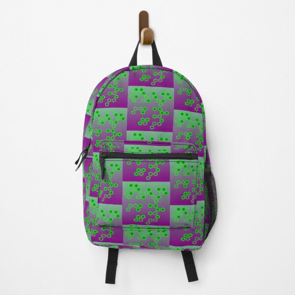 Item preview, green hexagon pink background designed and sold by miaterinka.