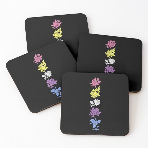 Item preview, Asian Flower Art. Bigender Pride designed and sold by Subtle Pride Shop.