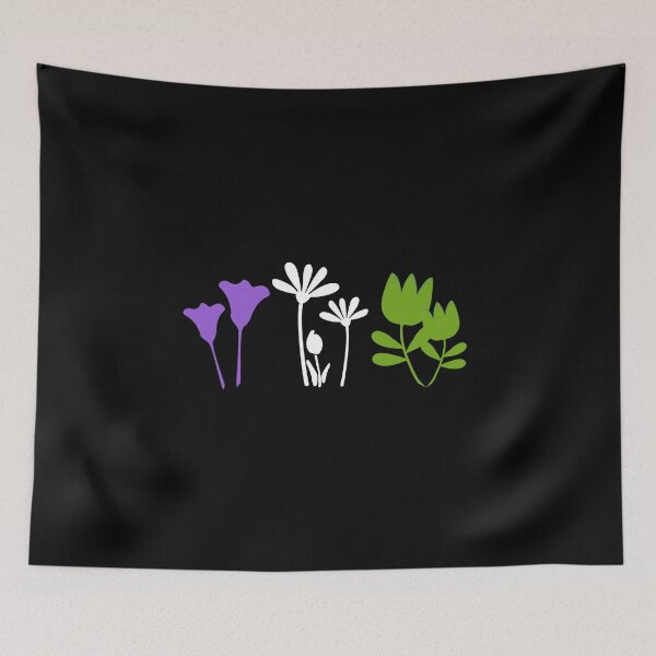 Item preview, Standing Flower Patch Gender Queer Flag. Genderqueer Pride designed and sold by Subtle Pride Shop.
