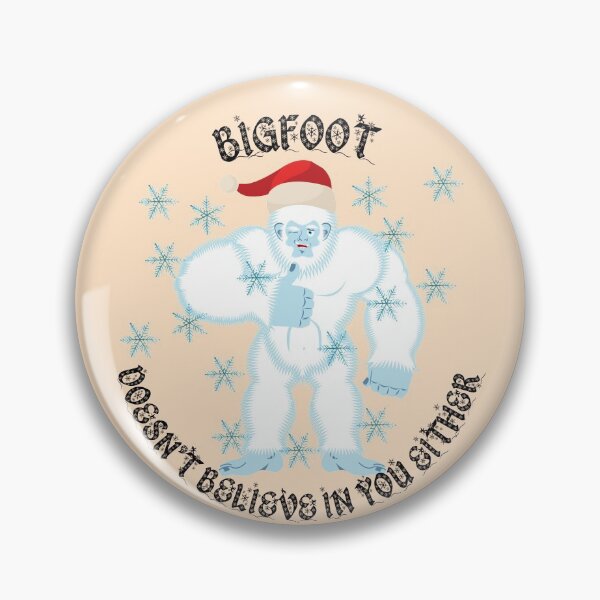 Item preview, Bigfoot Doesn't Believe In You Either Thumbs Up In Peach Color designed and sold by LuckyKermit.