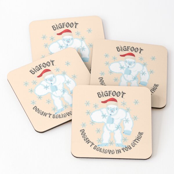 Item preview, Bigfoot Doesn't Believe In You Either Thumbs Up In Peach Color designed and sold by LuckyKermit.