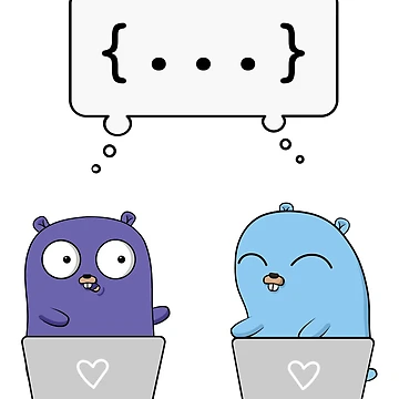 Artwork thumbnail, Two Gopher doing Pair Programming by cookieandcode