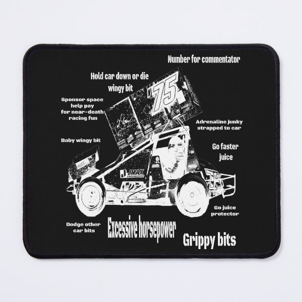 Item preview, Anatomy of a Sprint Car - optimised for dark merch designed and sold by shaynetwright.