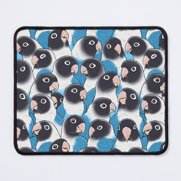 Item preview, Blue Black Masked Lovebird designed and sold by MaratusFunk.