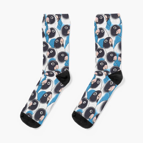 Item preview, Blue Black Masked Lovebird designed and sold by MaratusFunk.