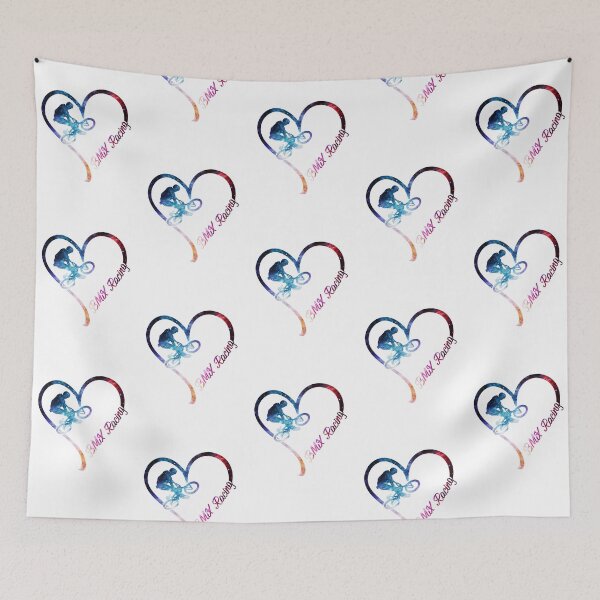Item preview, Galaxy BMX Racing Heart designed and sold by PatrickRobbin.