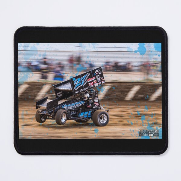 Item preview, Wheels up, arms up, let's go sprint car racing! designed and sold by shaynetwright.