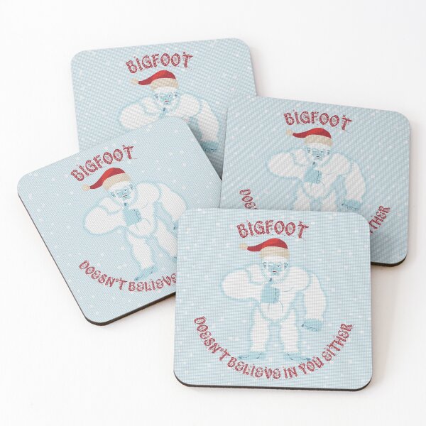 Item preview, Bigfoot Doesn't Believe In You Either Thumbs Up With Red Letters And Mosaic Tiles Filter designed and sold by LuckyKermit.
