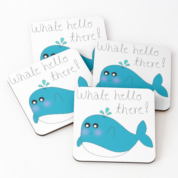 Item preview, Whale Hello There Blue Whale Design designed and sold by DeliliahDoodles.