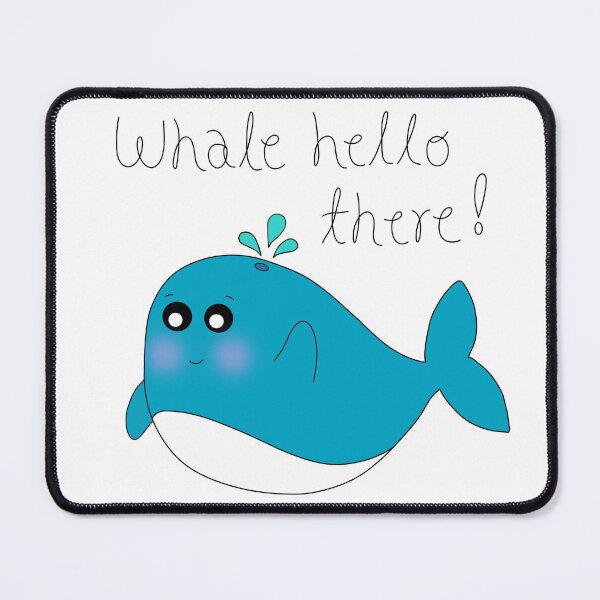 Item preview, Whale Hello There Blue Whale Design designed and sold by DeliliahDoodles.