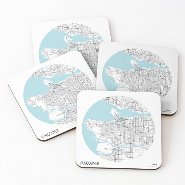 Item preview, Vancouver City Map of Canada - Circle designed and sold by deMAP.