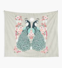 Peacocks by Andrea Lauren Wall Tapestry
