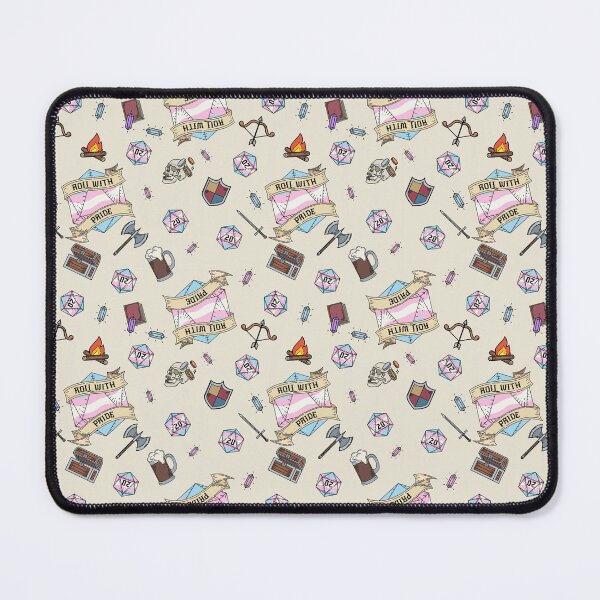 Item preview, Roll with Pride - Trans designed and sold by CritHappensDice.