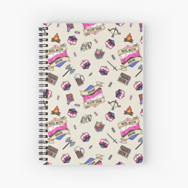 Roll with Pride - Gender Fluid Spiral Notebook