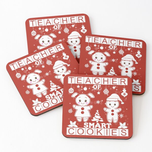 Item preview, Teacher of Smart Cookies Funny Cute Christmas Gifts designed and sold by PinkPandaDesign.