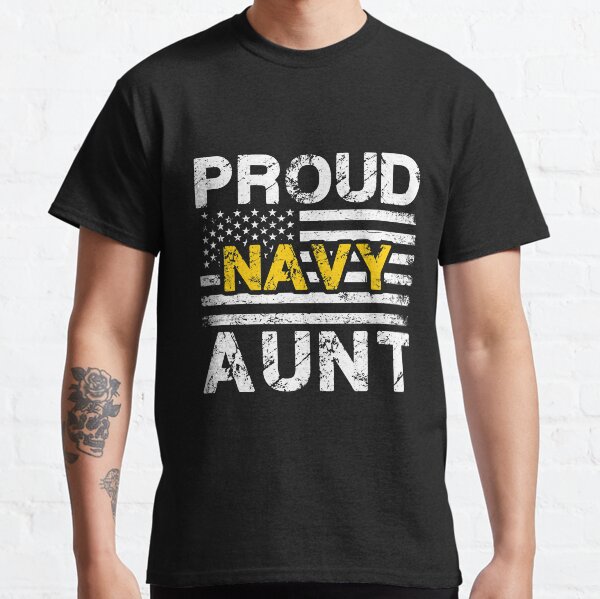 proud navy aunt t shirt