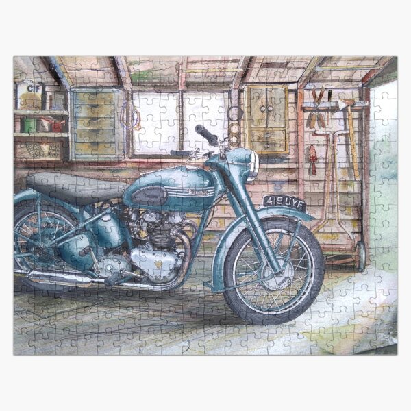 TRIUMPH BRITISH CLASSIC VINTAGE OLD STYLE MOTOR BIKE METAL SIGN MAN SHED GIFT 