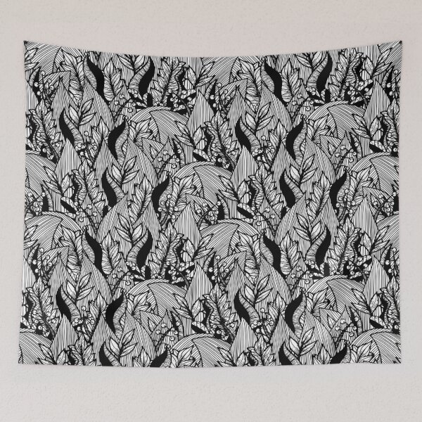 Item preview, Beautiful Line Art Leaf Illustration as a Seamless Pattern designed and sold by ZaryaKiqo.