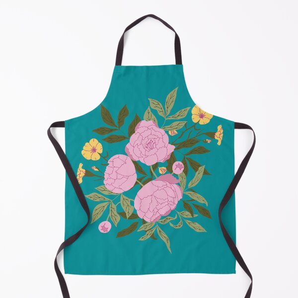 Item preview, Peonies and friends green background designed and sold by Aidi Riera.