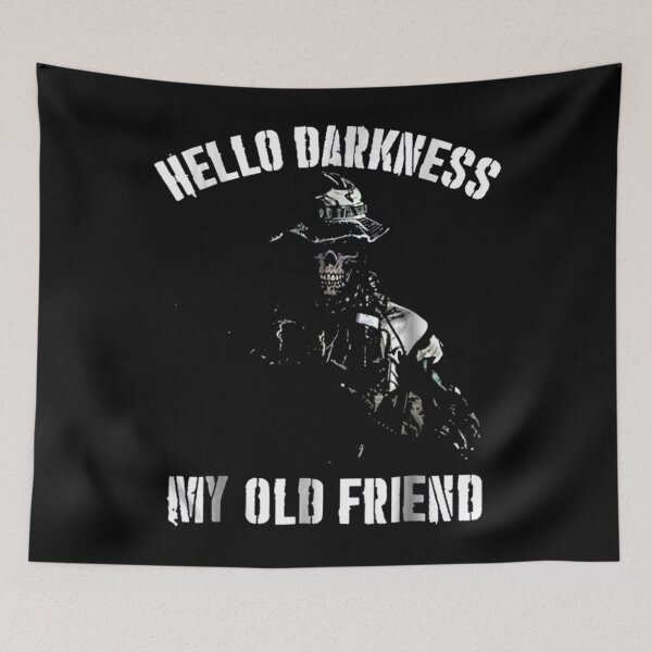Item preview, Hello Darkness My Old Friend Veteran Skull  designed and sold by NathanWilso.