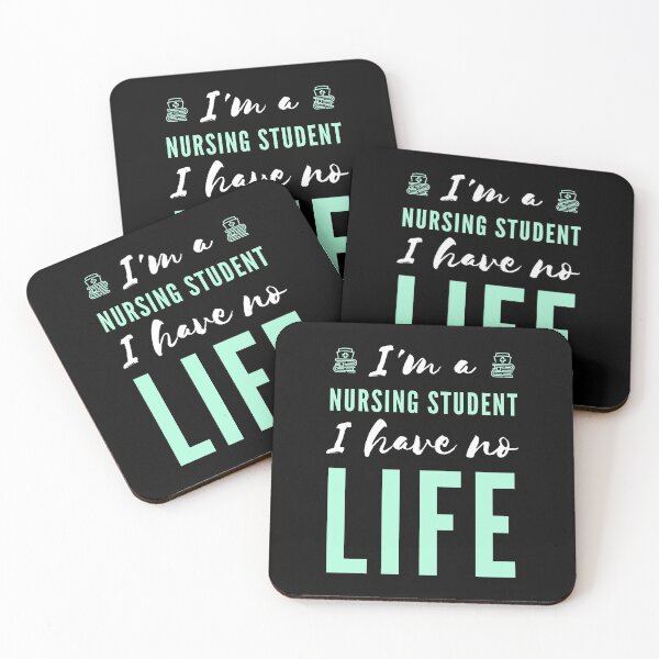 Item preview, I'm a Nursing Student I Have No Life (White and Green) designed and sold by charqui.