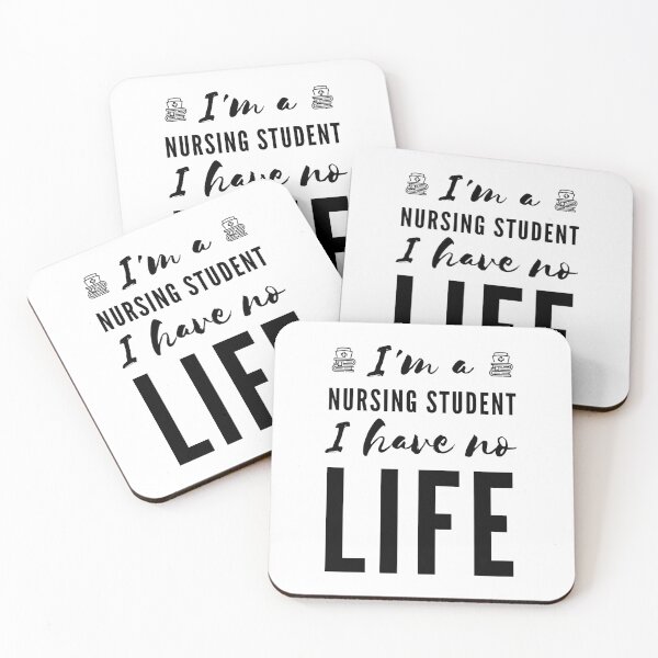Item preview, I'm a Nursing Student I Have No Life (Black) designed and sold by charqui.