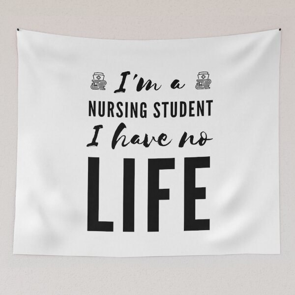 Item preview, I'm a Nursing Student I Have No Life (Black) designed and sold by charqui.