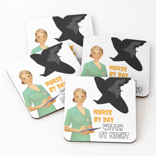 Item preview, NURSE BY DAY WITCH BY NIGHT designed and sold by LaBelleMaison.