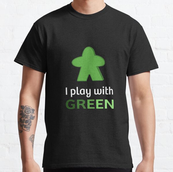 Item preview, I Play With Green Boardgame Meeples designed and sold by Creacats.