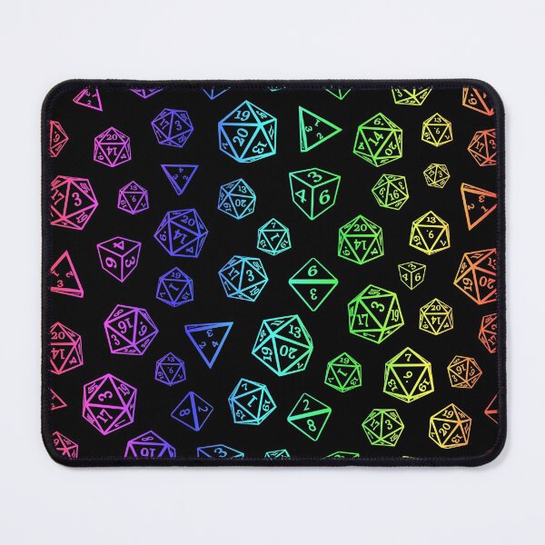 Item preview, Rainbow D20 Roleplaying Game Dice Pattern designed and sold by Creacats.