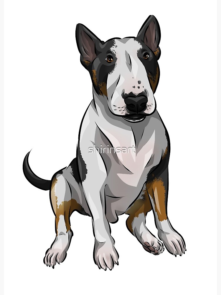 Bully Dog Art Print English Bull Terrier Print Bull Terrier 