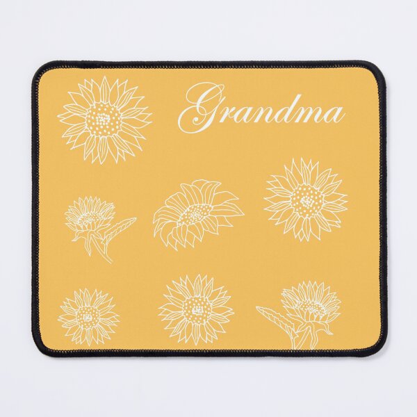 Item preview, Grandma Sunflower Line Art designed and sold by CJAura by Claire Jane Johnson.