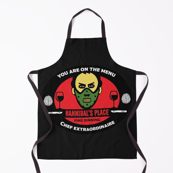 Hannibal The Cannibal Apron - Funny Cooking Aprons - Chianti - Comedy Cook Gifts Apron